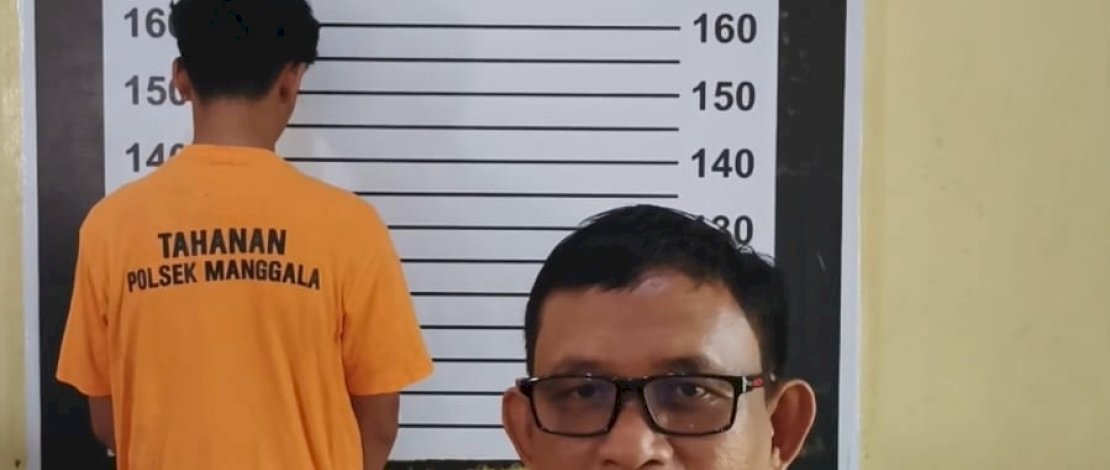 Kapolsek Manggala, Kompol Semuel To&rsquo;longan, 
dalam konferensi pers yang digelar pada Selasa (19/5/2026)