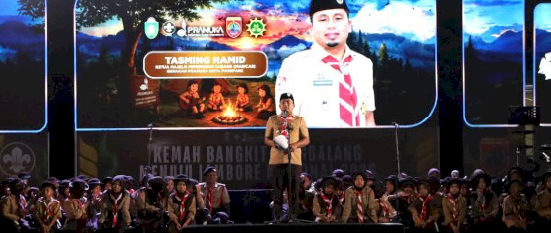 Tasming Hamid Kobarkan Semangat Generasi Muda di Perkemahan Bangkit Penggalang 2026
