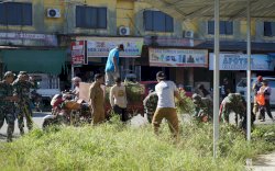 Wabup Luwu Utara Hadiri Karya Bakti Sambut HUT ke-69 Kodam XIV/Hasanuddin di Pasar Sentral Masamba
