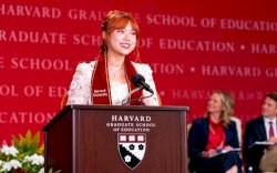 Allegra Isdar, Anak Makassar Pidato Kelulusan Wakili Alumni Harvard University