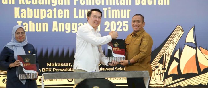 Konsisten Kelola Keuangan dengan Baik, Luwu Timur Raih Opini WTP Ke-14