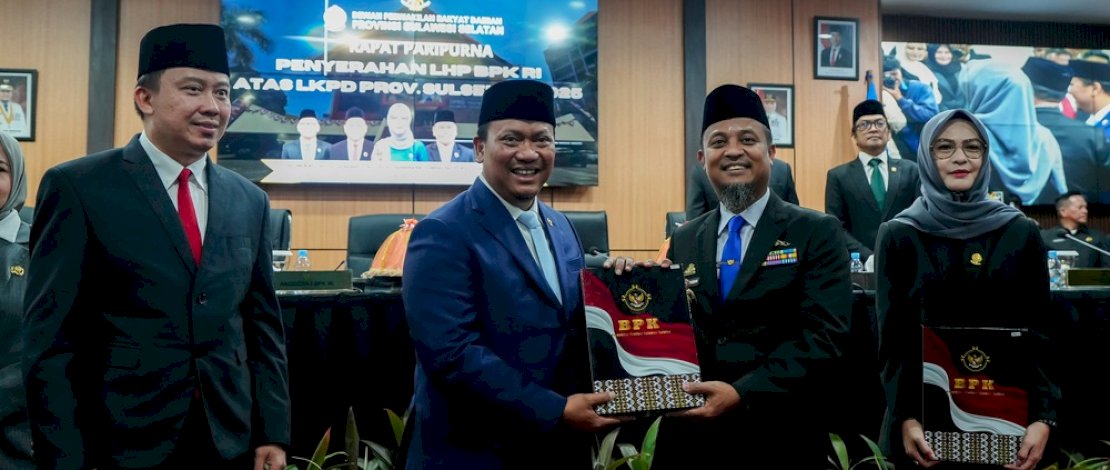 Pemprov Sulsel Pertahankan WTP Lima Tahun Beruntun, Bukti Konsistensi Tata Kelola Keuangan Daerah