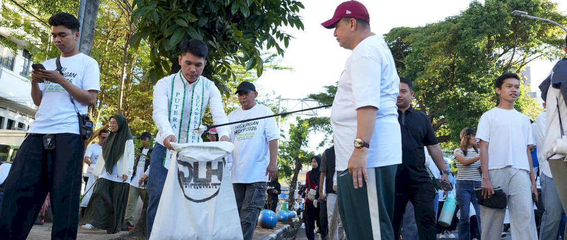 Wali Kota Munafri Pimpin Plogging HLH 2026, Ingatkan Warga Makassar Soal Sampah dan Iklim
