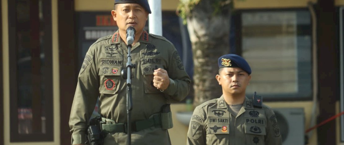 Dansat Brimob Polda Sulsel, Kombes Pol Muhammad Ridwan, S.I.K., M.H.