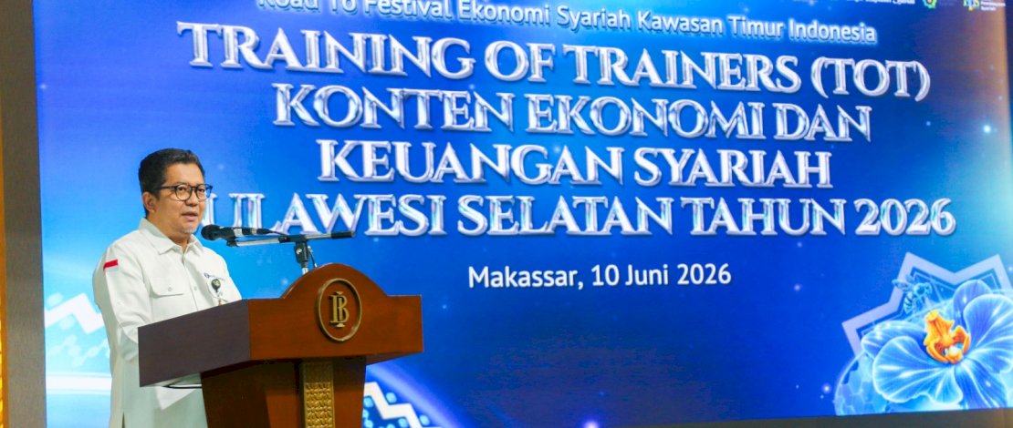 BI Sulsel menggelar Konten Ekonomi dan Keuangan Syariah di Baruga Phinisi, Kantor BI Sulsel, Rabu, 10 Juni 2026.