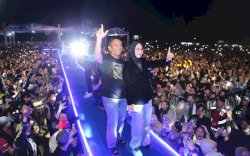 Spektakuler! Juan Reza Sukses Guncang Panggung Malam Hiburan Artis HUT Luwu Timur 