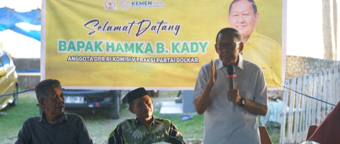 Anggota Komisi V DPR RI Fraksi Partai Golkar, Hamka B Kady, meresmikan program bedah rumah bagi masyarakat di Kabupaten Kepulauan Selayar, Sulawesi Selatan, Minggu, 7 Juni 2026.