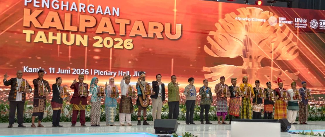 Pejuang lingkungan asal Sulsel meraih Penghargaan Kalpataru Adya 2026, penghargaan tertinggi pemerintah di bidang lingkungan hidup.