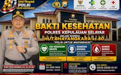 Sambut Hari Bhayangkara, Polres Selayar Gelar Sunatan Massal, Periksa Kesehatan Gratis, Hingga Donor Darah