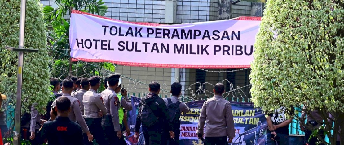 Eksekusi Hotel Sultan, Jakarta, Kamis, 18 Juni 2026.