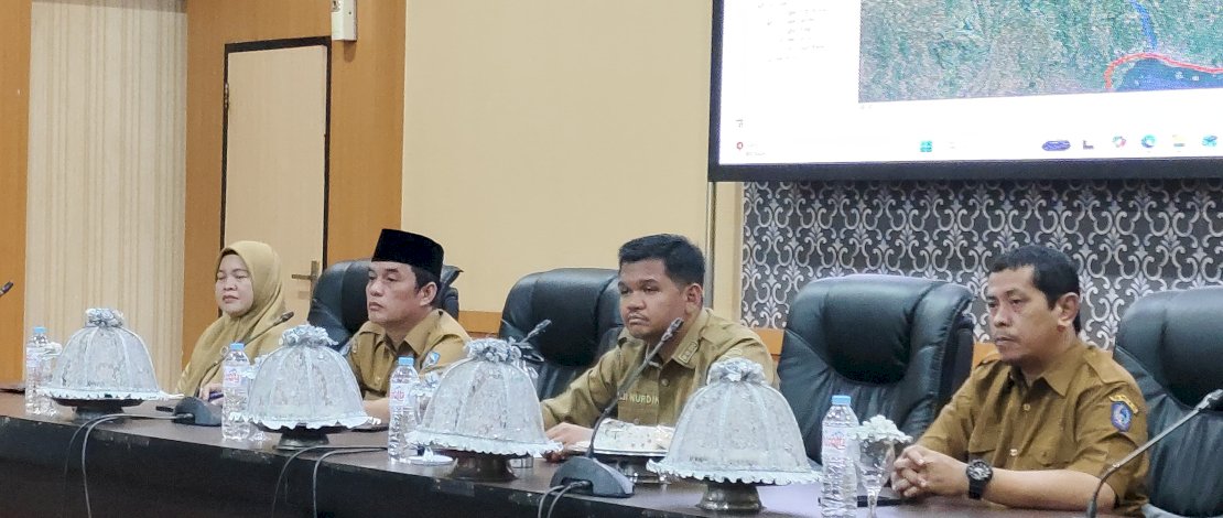 Bupati Bantaeng, M. Fathul Fauzy Nurdin saat menerima aspirasi Organisasi Kemasyarakatan Pemuda (OKP), di Ruang Pola Kantor Bupati,&nbsp;Senin, 15 Juni 2026 lalu.