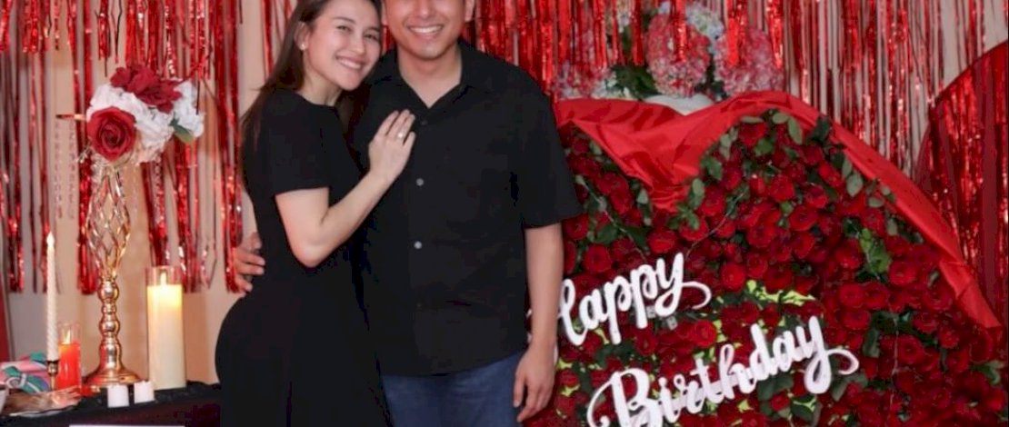 yu Ting Ting dan Kevin Gusnadi di momen perayaan ulang tahun Ayu yang ke-34. (Foto: Instagram)
