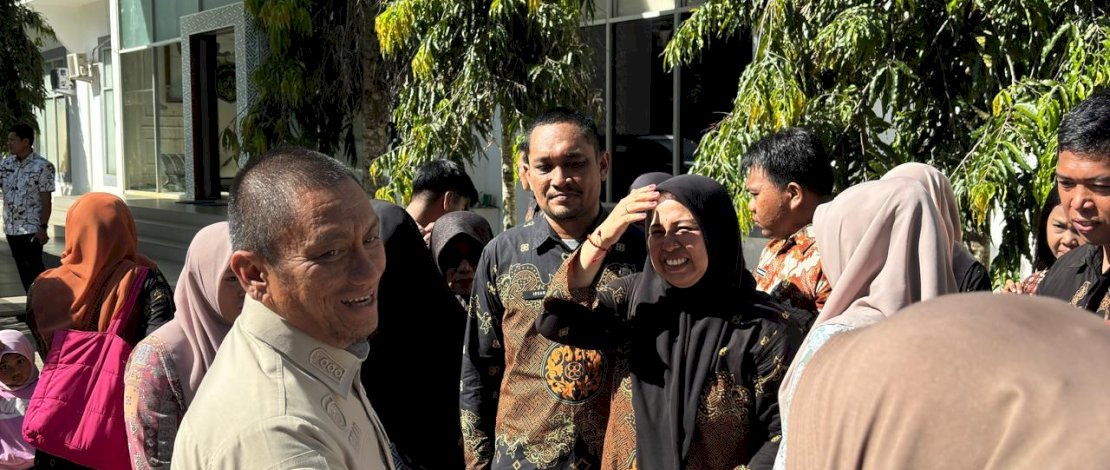 Bupati Luwu Timur Irwan Bachri Syam melakukan inspeksi mendadak (sidak) ke sejumlah Organisasi Perangkat Daerah (OPD), Kamis, 25 Juni 2026.