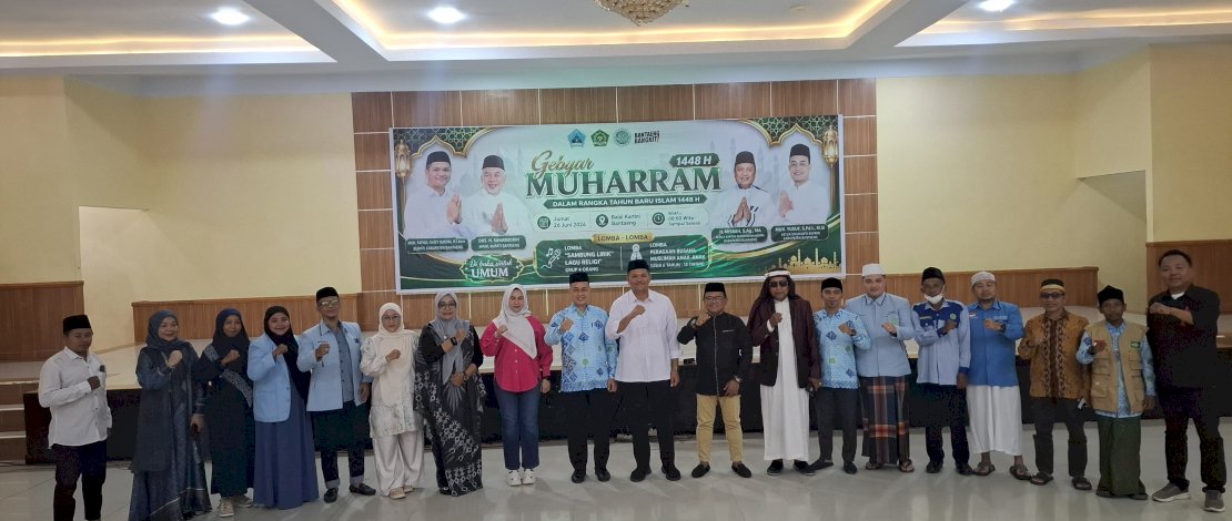 Bupati Bantaeng, Muh. Fathul Fauzy Nurdin, secara resmi membuka kegiatan Gebyar Muharam 1448 Hijriah yang diselenggarakan oleh DPD BKPRMI Kabupaten Bantaeng yang berlangsung di Gedung Balai Kartini, Jumat, 26 Juni 2026.