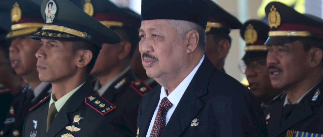 Upacara Peringatan Hari Bhayangkara ke-80 Tahun 2026 tingkat Kabupaten Pinrang yang digelar di Markas Komando Kepolisian Resor (Polres) Pinrang, Rabu (1/7/2026).dihadiri langsung Bupati Pinrang H.A. Irwan Hamid, S.Sos