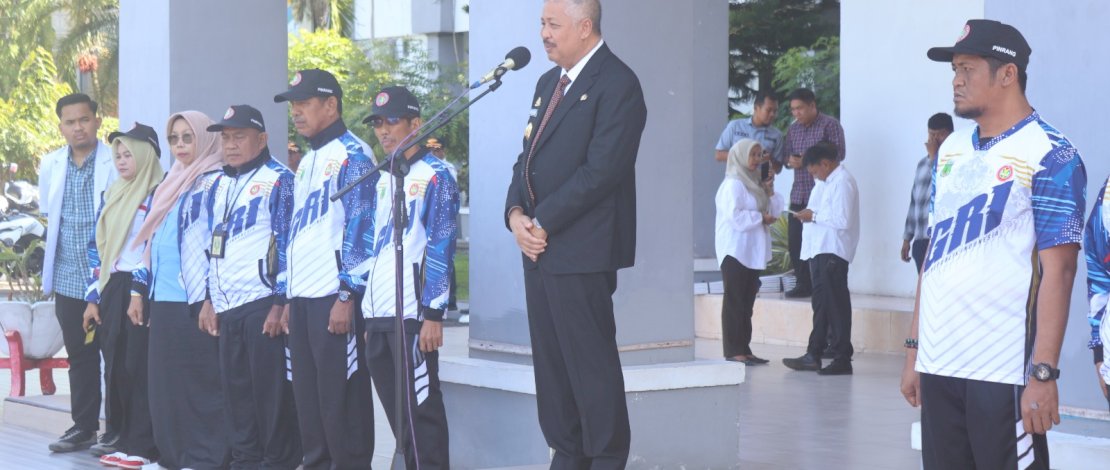 Bupati Pinrang Lepas Kontingen Porseni PGRI, Dorong Guru Jadi Motor Penggerak Pendidikan Berkualitas