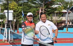Empat Kabupaten Berlaga di Turnamen Tenis Lapangan Antar Pelti dalam Rangka Hari Bhayangkara