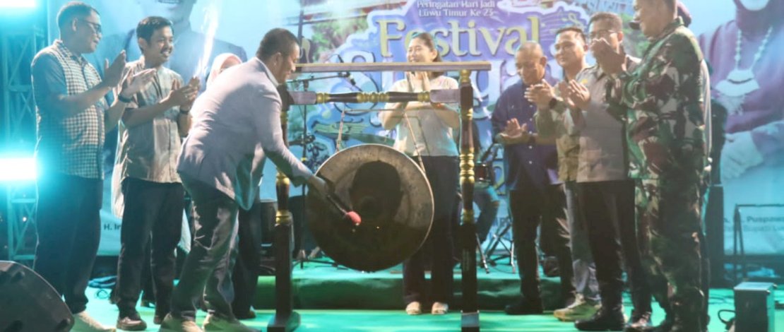 Peluncuran Festival Sungai Malili (FSM) 2026 di Andi Nyiwi Park, Kecamatan Malili, Sabtu malam, 30 Mei 2026.
