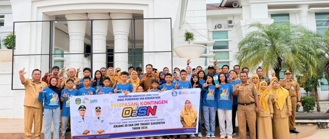 Kontingen Luwu Timur akan berlaga pada O2SN Tingkat Provinsi Sulawesi Selatan yang berlangsung di Balai Besar Penjaminan Mutu Pendidikan (BBPMP) Provinsi Sulawesi Selatan, Makassar, pada 7 hingga 9 Juli 2026.
