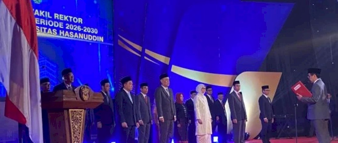 Perkuat Inovasi dan Internasionalisasi, Rektor Unhas Lantik 5 Wakil Rektor di Periode Kedua
