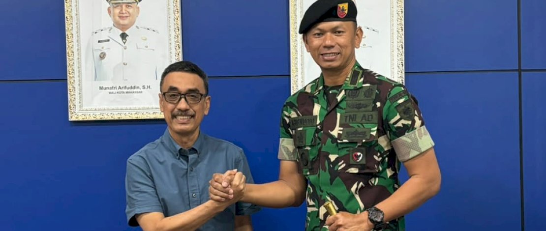 PLT Dirut PDAM Makassar Andi Syahrum Terima Audiensi Danyonkav-10, Bahas Peningkatan Layanan Air Bersih Asrama