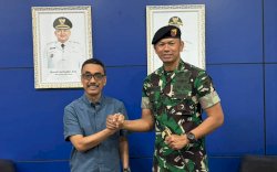 PLT Dirut PDAM Makassar Andi Syahrum Terima Audiensi Danyonkav-10, Bahas Peningkatan Layanan Air Bersih Asrama
