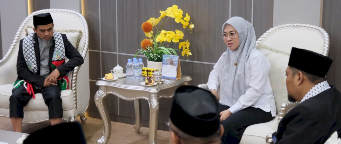 Dewan Pimpinan Daerah (DPD) Wahdah Islamiyah Kabupaten Gowa yang melakukan audiensi di ruang kerja bupati, Rabu (8/7/2026).