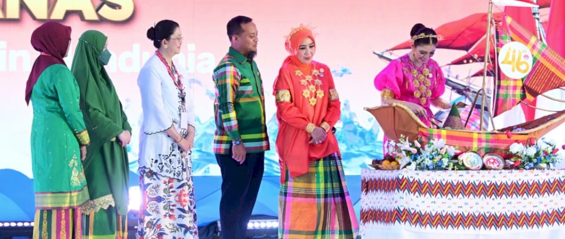 Gubernur Sulsel Apresiasi Ketua Dekranas Pilih Sulsel Jadi Tuan Rumah HUT Dekranas ke-46 dan HKG PKK ke-54