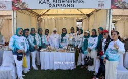 Tampil Kompak di Jalan Sehat Anti Mager, Kontingen Sidrap Unjuk Gigi di Hadapan Ribuan Peserta