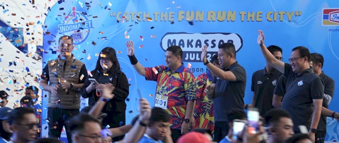 Wali Kota Makassar Lepas dan Meriahkan Peserta Indomaret Fun Run 2026