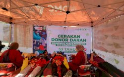 Tiga Jam Himpun 37 Kantong Darah, BKPRMI Sulsel, Dompet Dhuafa dan UTD Dinkes Sulsel Gelorakan Aksi Kemanusiaan