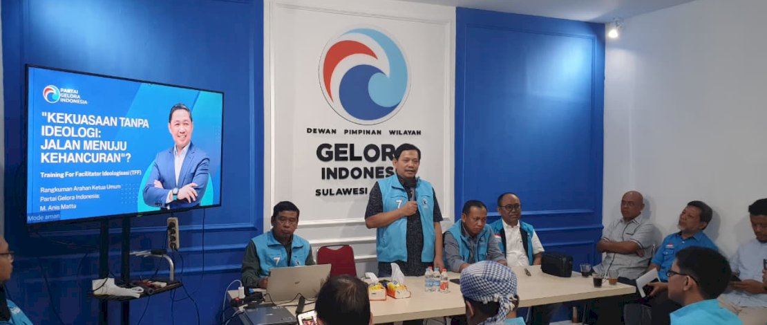 Ketua DPP Partai Gelora Indonesia Koordinator Bidang Kaderisasi, Ahmad Zainuddin, menggelar Training for Facilitator selama dua hari, 14&ndash;15 Juli 2026, di Kantor DPW Partai Gelora Sulsel, Jalan Topaz Raya, Kompleks IDI, Makassar.