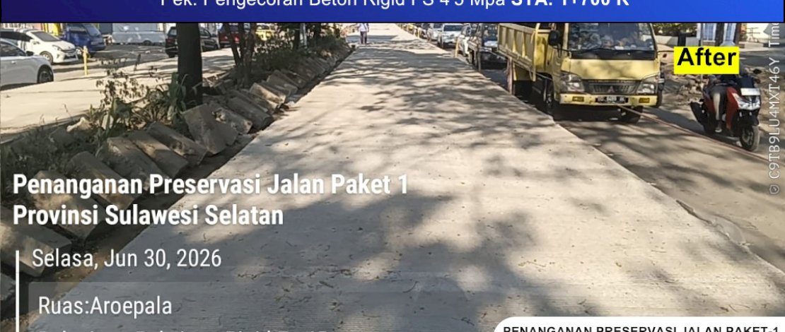 Jalan Hertasning Kian Tertata, Progres MYP Sulsel Tembus 74 Persen di Median Jalan
