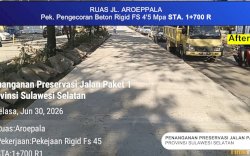 Jalan Hertasning Kian Tertata, Progres MYP Sulsel Tembus 74 Persen di Median Jalan