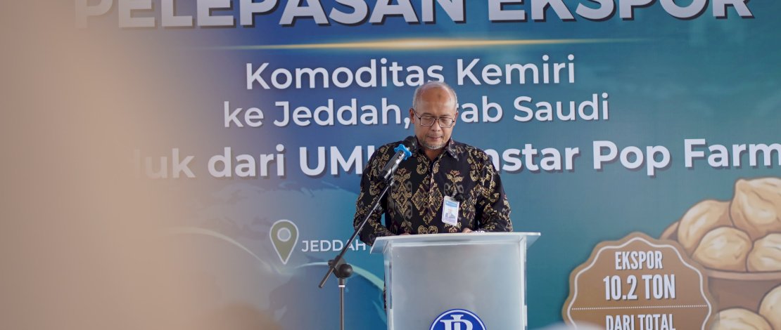 Pelepasan ekspor PT Onstar Pop Farm (OSP Farm) pada Kamis, 23 Juli 2026,