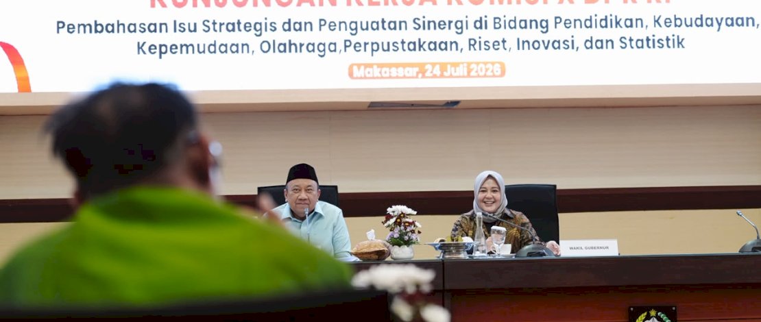 Terima Kunker Komisi X DPR RI, Wagub Sulsel Sampaikan Harapan Ini