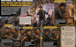 Diduga Menyamar Jadi Tamu Undangan, Pria Ini Kepergok Curi Gelang Emas Saat Pesta Pernikahan di Pinrang