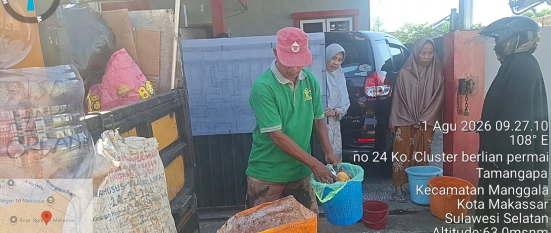 Pemilahan Sampah di RT 04 Tamangapa Libatkan Seluruh Kelompok, Kini Jadi Percontohan