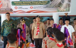 Bupati Bantaeng Lepas Kontingen Pramuka Kwarcab Bantaeng Menuju Jambore Nasional XII Tahun 2026
