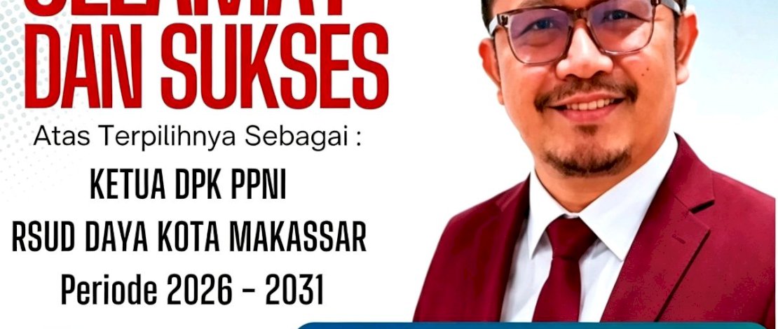 Jukas Mirnoto Terpilih Jadi Ketua DPK PPNI RSUD Daya Kota Makassar Periode 2026&ndash;2031  &nbsp;
