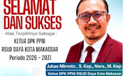 Jukas Mirnoto Terpilih Jadi Ketua DPK PPNI RSUD Daya Kota Makassar Periode 2026&ndash;2031  &nbsp;