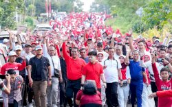 Hari Pramuka ke-65 di Bone, Gubernur Sulsel dan Mentan RI Lepas Ribuan Peserta Jalan Sehat
