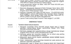 DPP Golkar Terbitkan Surat Tugas Konsolidasi, Perkuat Struktur Partai hingga Tingkat Desa