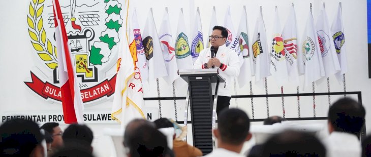 Dihadiri Bupati Sidrap, Darmawangsyah Muin Lantik Pengurus KONI Sidenreng Rappang