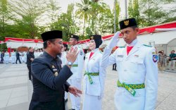 Gubernur Andi Sudirman Kukuhkan 73 Paskibraka Sulsel, Siap Kibarkan Sang Merah Putih