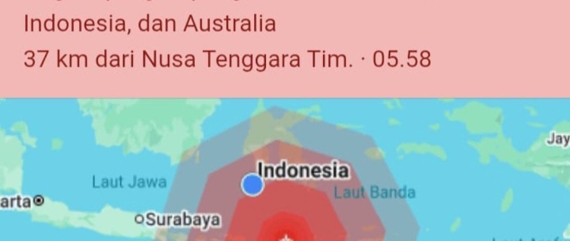 Gempa Magnitudo 7,0 Guncang NTT, BMKG Keluarkan Peringatan Dini Tsunami