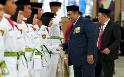 Bupati Maros Kukuhkan Paskibraka 2026, Chaidir Syam: Kalian Putra-Putri Terbaik Daerah