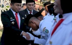 Calon Paskibraka Parepare 2026 Dikukuhkan, Tasming Hamid Tekankan Disiplin dan Nasionalisme