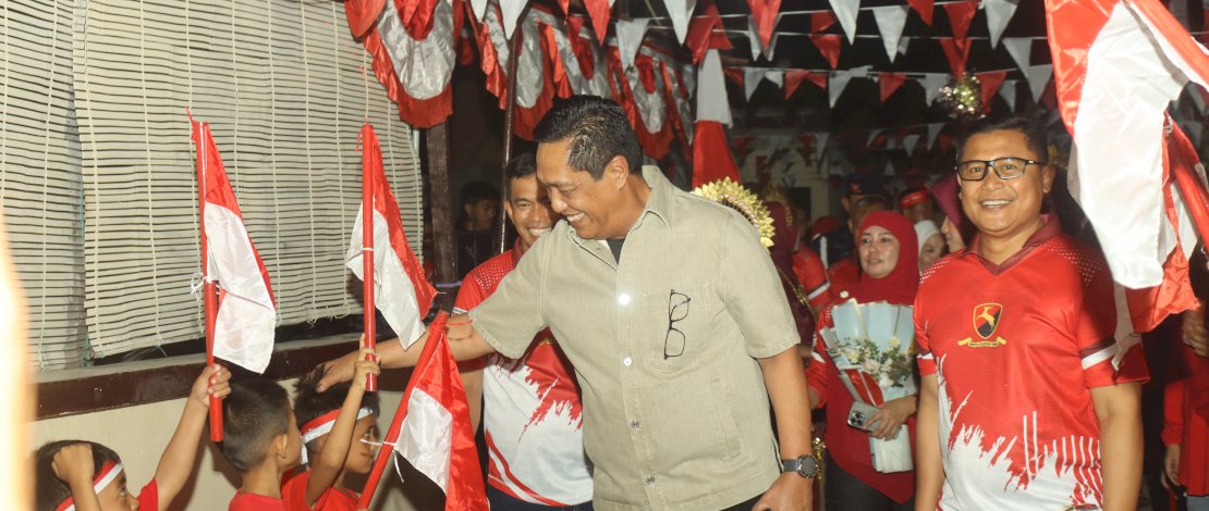 Semarak HUT RI ke-81, 13 Lorong Asrama Brimob Adu Kreativitas di Hadapan Kapolda Sulsel