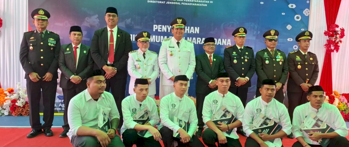 Penyerahan SK remisi HUT Kemerdekaan RI, yang digelar di halaman Rutan Kelas IIB Bantaeng, Senin, 17 Agustus 2026.
